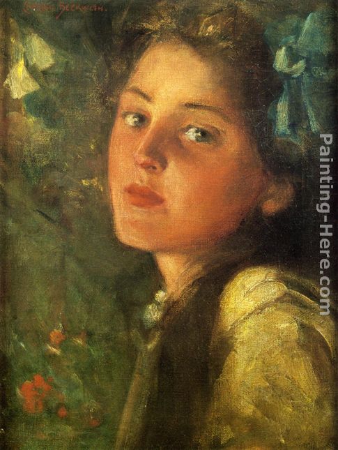 A Wistful Look painting - James Carroll Beckwith A Wistful Look art painting